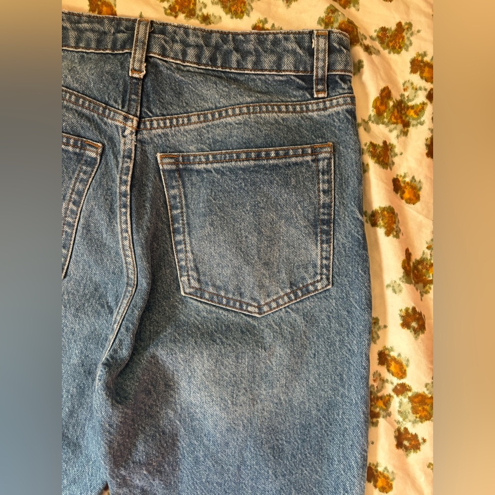 Reformation Cynthia High Rise Straight Jeans Button Fly Colorado Wash Size 26 - Picture 15 of 16